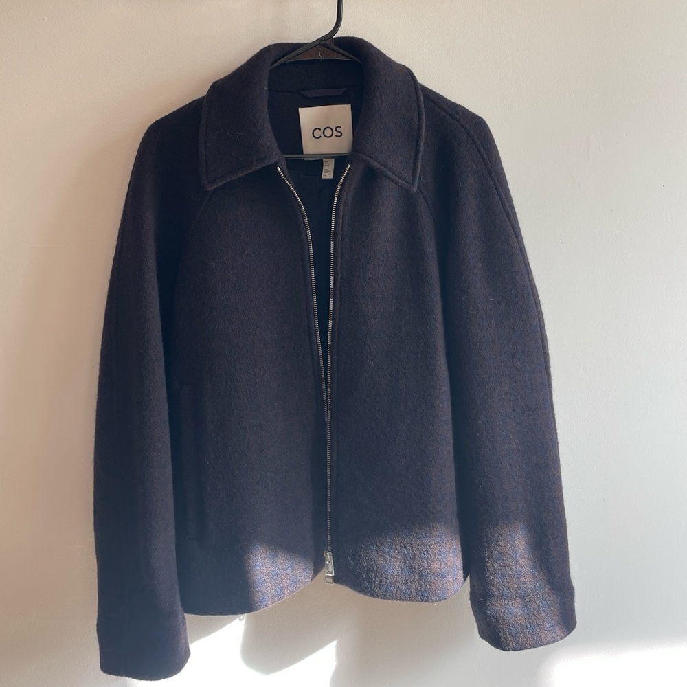 COS Oversized Boiled Wool Jacket